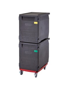 Socle rouleur pour conteneurs EPP Cambro Gobox - Rouge 2