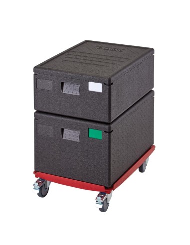 Socle rouleur pour conteneurs EPP Cambro Gobox - Rouge