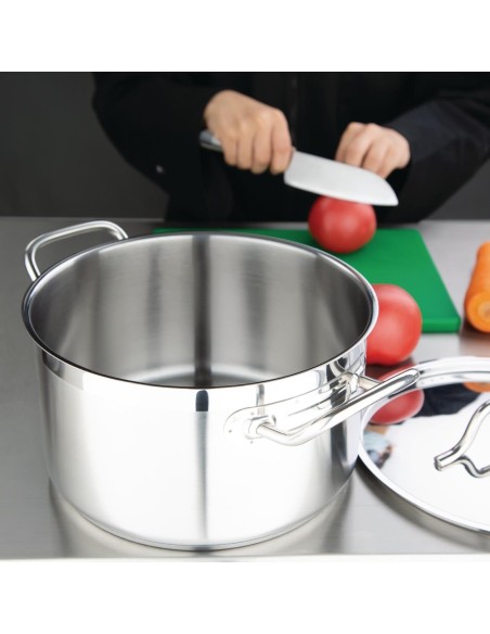 Braisière inox 24 cm 5,6 L Nisbets Essentials