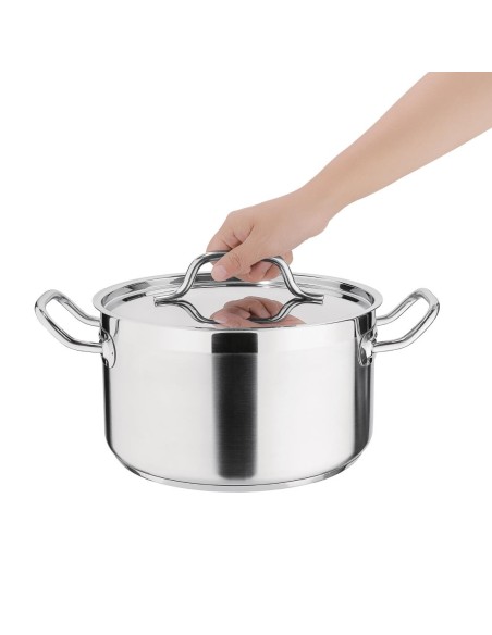 Braisière inox 24 cm 5,6 L Nisbets Essentials