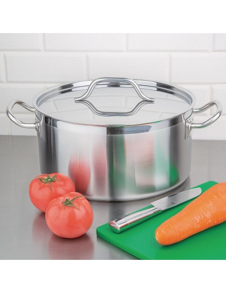 Braisière inox 32 cm 12 L Nisbets Essentials