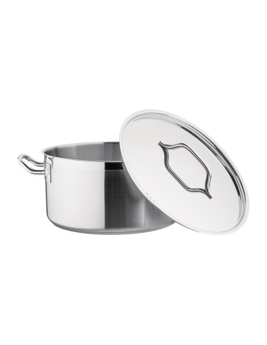 Braisière inox 32 cm 12 L Nisbets Essentials