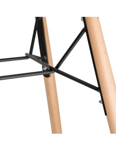 Table ronde blanche Bolero Arlo 798 mm - Design industriel 2