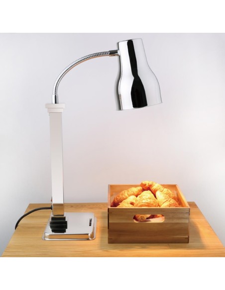 Lampe chauffante sur pied Buffalo 250W - inox poli