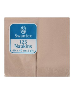 Serviettes kraft déjeuner recyclées 400mm - Lot 2000 Swantex