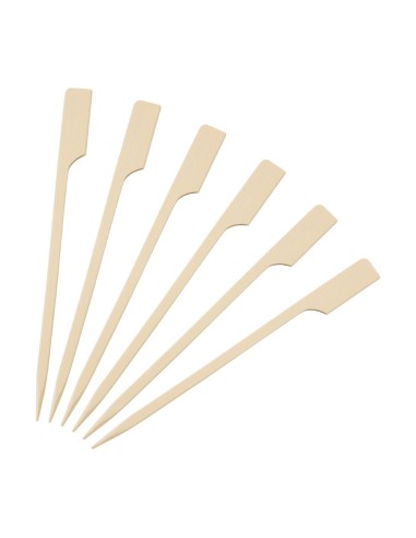 Brochettes bambou biodégradables 120mm - Lot de 100