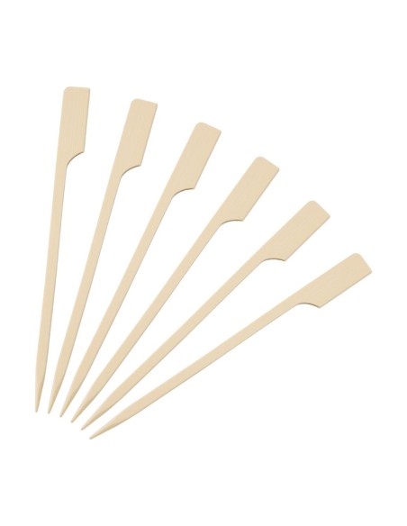 Brochettes bambou biodégradables 120mm - Lot de 100
