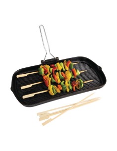 Brochettes en bambou biodégradables 210mm - Lot de 100 2