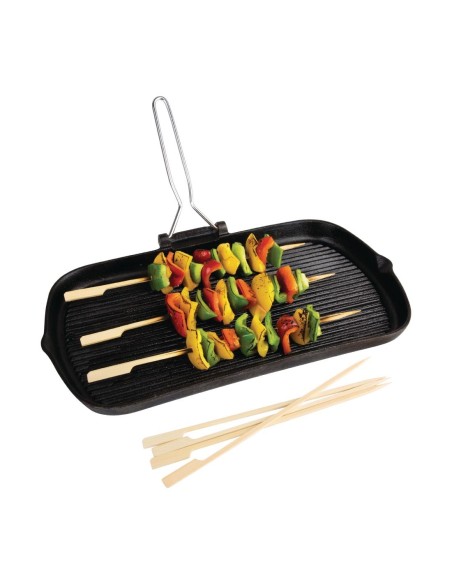 Brochettes en bambou biodégradables 210mm - Lot de 100