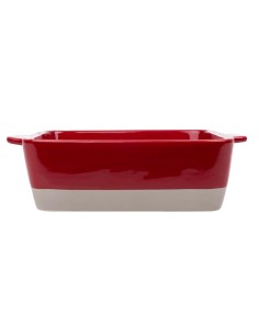 Plat à rôtir rouge et taupe Olympia 4,2 L - Céramique 2
