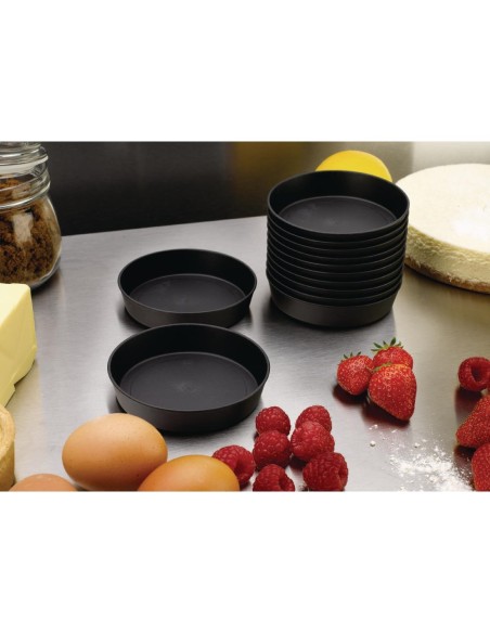 Moules à quiche Exoglass Matfer Bourgeat 100mm - lot de 12