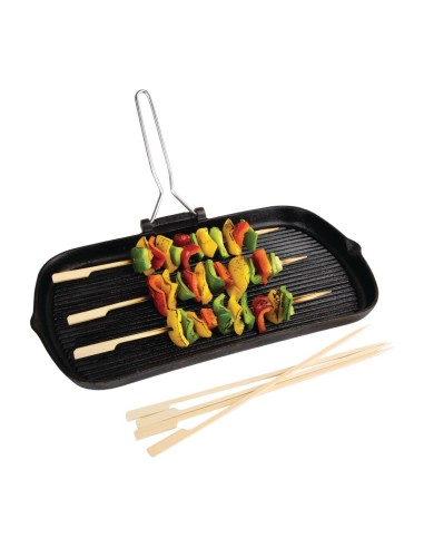 Brochettes bambou biodégradables Fiesta 240mm - Lot 100