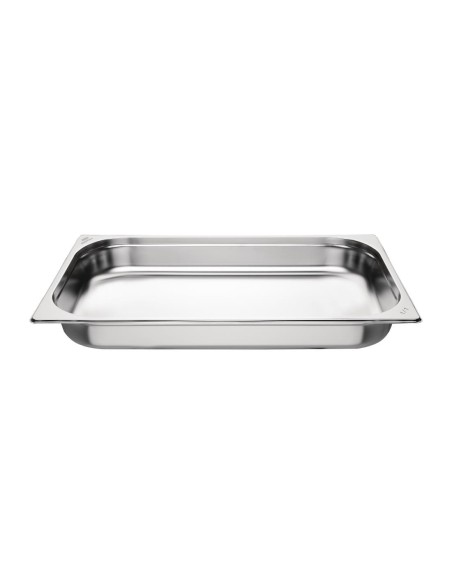 Bacs GN 1/1 inox 65mm Nisbets Essentials - lot de 3
