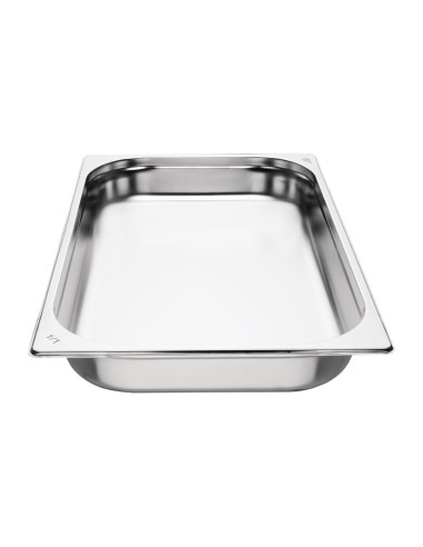 Bacs GN 1/1 inox 65mm Nisbets Essentials - lot de 3