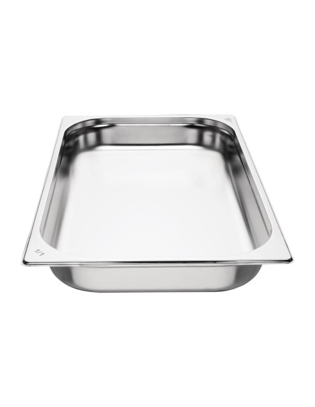 Bacs GN 1/1 inox 65mm Nisbets Essentials - lot de 3