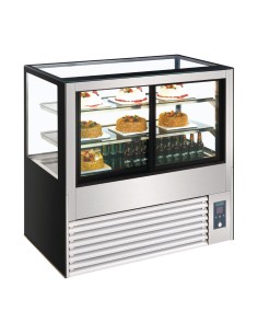 Vitrine réfrigérée Polar Série U 1200mm - 385L, LED, inox 2