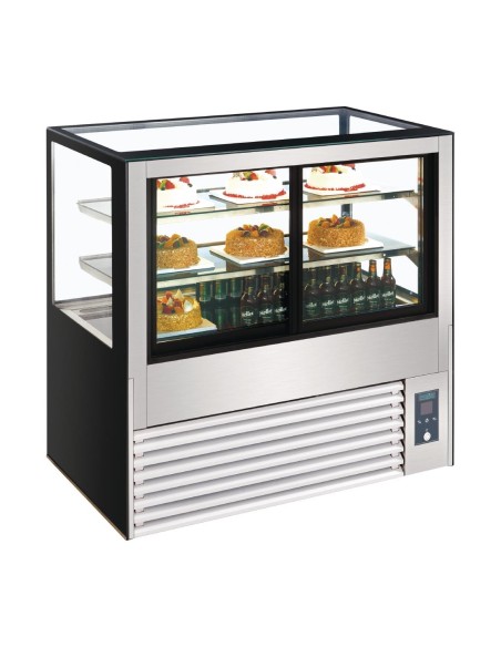 Vitrine réfrigérée Polar Série U 1200mm - 385L, LED, inox