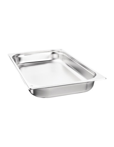 Bacs GN 1/1 inox 65mm Nisbets Essentials - lot de 3