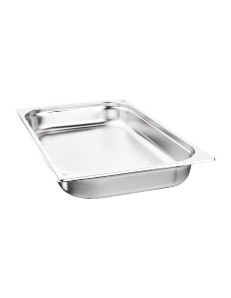 Bacs GN 1/1 inox 65mm Nisbets Essentials - lot de 3