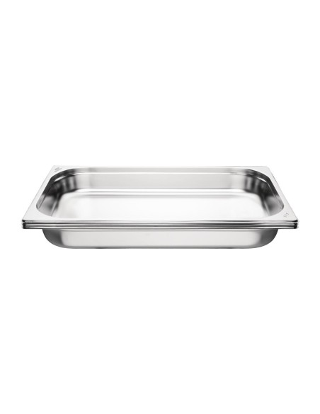 Bacs GN 1/1 inox 65mm Nisbets Essentials - lot de 3