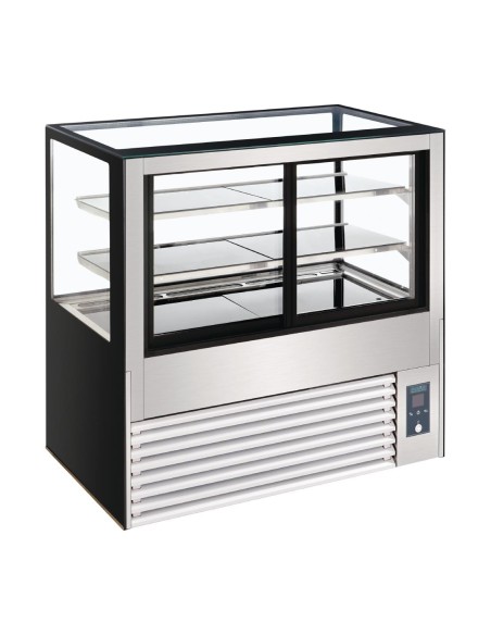 Vitrine réfrigérée Polar Série U 1200mm - 385L, LED, inox