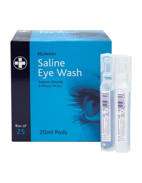 Gouttes oculaires salines 20ml - Lot de 25