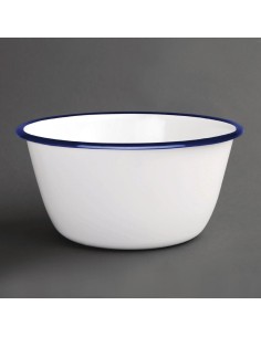 Saladiers en acier émaillé Olympia 155mm - lot de 6