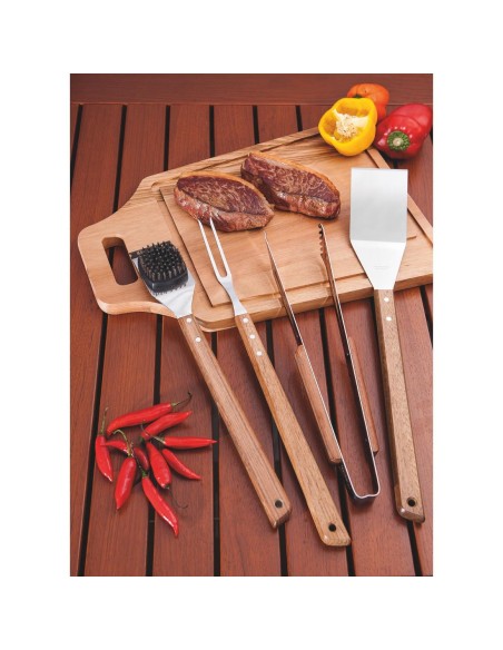Pince barbecue Tramontina Churrasco 370 mm - bois et inox
