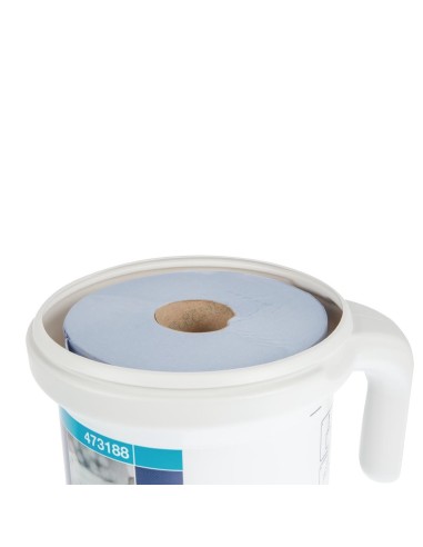 Distributeur portable Tork Reflex à dévidage central - blanc