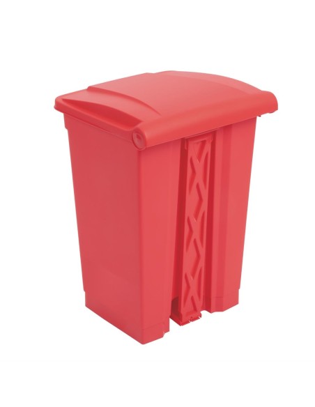 Poubelle à pédale Jantex rouge 45L - Hygiène cuisine