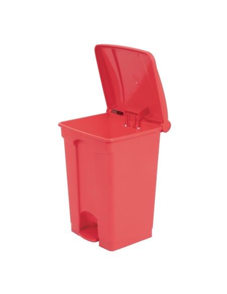 Poubelle à pédale Jantex rouge 45L - Hygiène cuisine