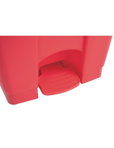 Poubelle à pédale Jantex rouge 45L - Hygiène cuisine