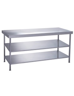 Table centrale inox Parry 1200x600mm - solide et prête à l'emploi