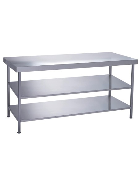 Table centrale inox Parry 1200x600mm - solide et prête à l'emploi