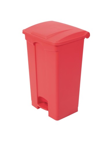 Poubelle à pédale Jantex rouge 87L - Hygiène cuisine