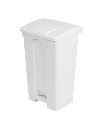 Poubelle de cuisine à pédale Jantex blanche 87L