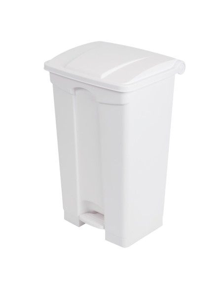 Poubelle de cuisine à pédale Jantex blanche 87L