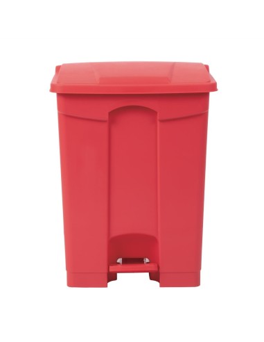 Poubelle à pédale Jantex rouge 65L - Hygiène cuisine