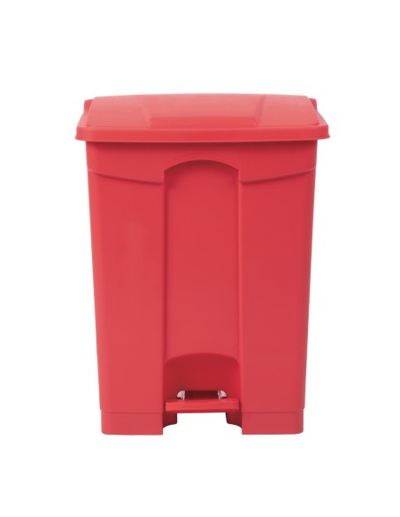 Poubelle à pédale Jantex rouge 65L - Hygiène cuisine