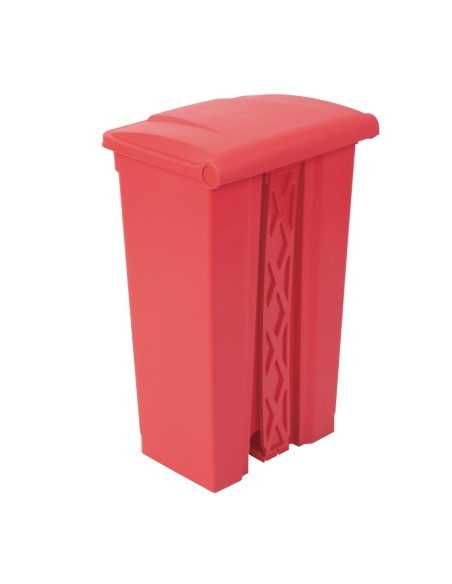 Poubelle à pédale Jantex rouge 87L - Hygiène cuisine