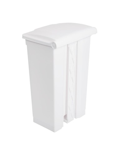 Poubelle de cuisine à pédale Jantex blanche 87L