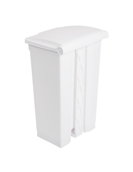 Poubelle de cuisine à pédale Jantex blanche 87L