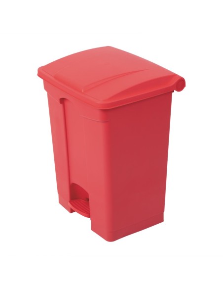Poubelle à pédale Jantex rouge 65L - Hygiène cuisine