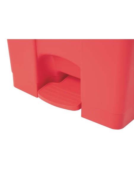 Poubelle à pédale Jantex rouge 87L - Hygiène cuisine