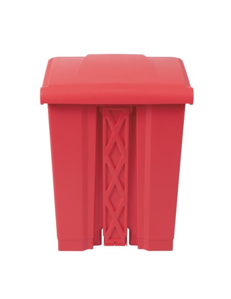 Poubelle à pédale Jantex rouge 65L - Hygiène cuisine