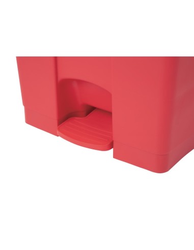 Poubelle à pédale Jantex rouge 65L - Hygiène cuisine
