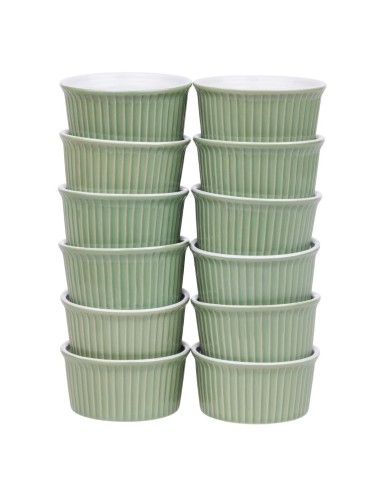 Ramequins Olympia vert 145 ml - Lot de 12