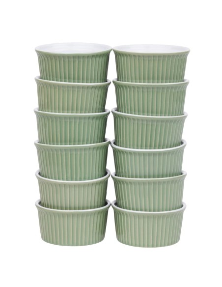 Ramequins Olympia vert 145 ml - Lot de 12