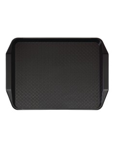 Plateau rectangulaire Fast Food Cambro noir 43 cm