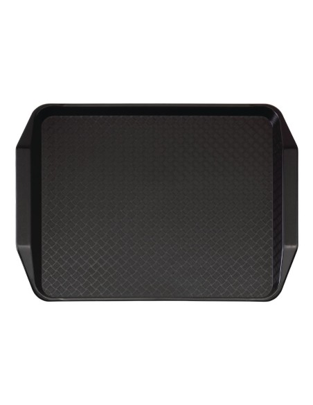 Plateau rectangulaire Fast Food Cambro noir 43 cm